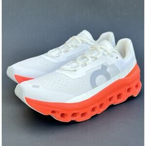 On Cloudmonster White Lightweight and Comfortable Running Shoes Women’s Size 9US